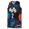Camiseta Hombre Brooklyn Nets Cameron Johnson 2023-24 Nike City Edition Negro Swingman